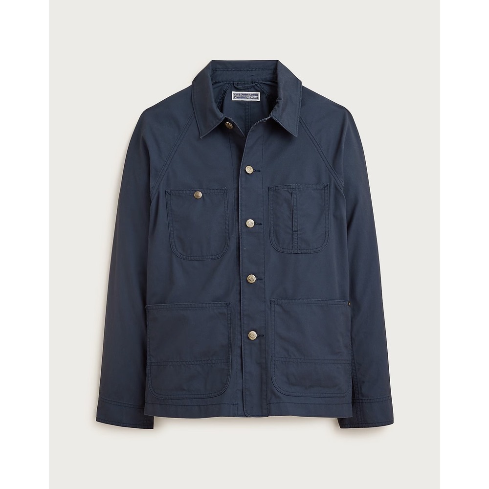 Wallace & Barnes Mens Size XXL Chore Jacket Navy Blue Cotton Canvas CR124 New